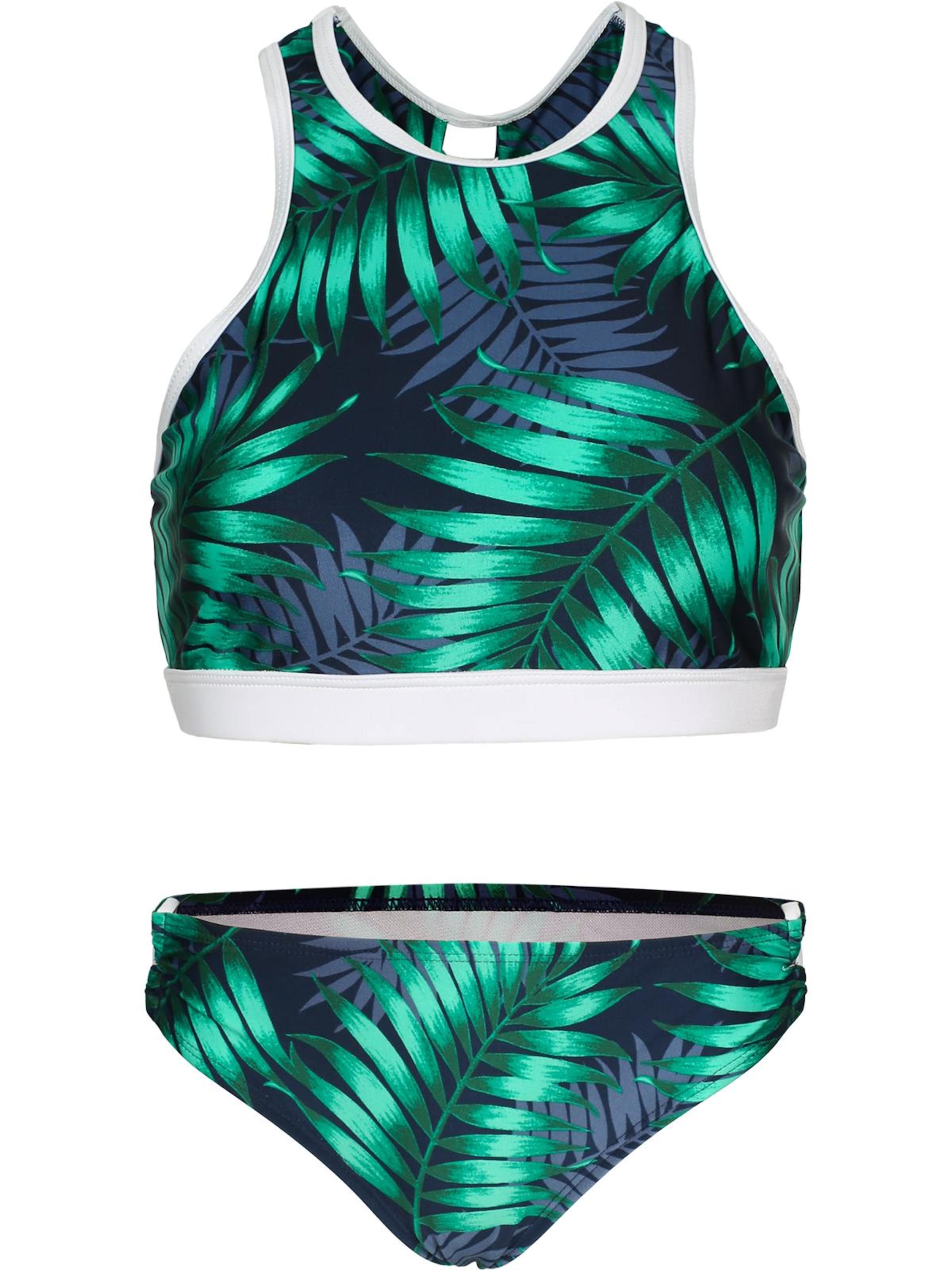 La V High neck Bikini 'Bikini Kreta' in Green: front