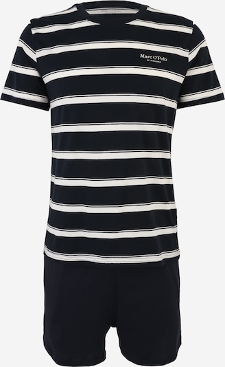 Marc O'Polo Lyhyt pyjama värissä laivastonsininen / offwhite, Tuotenäkymä