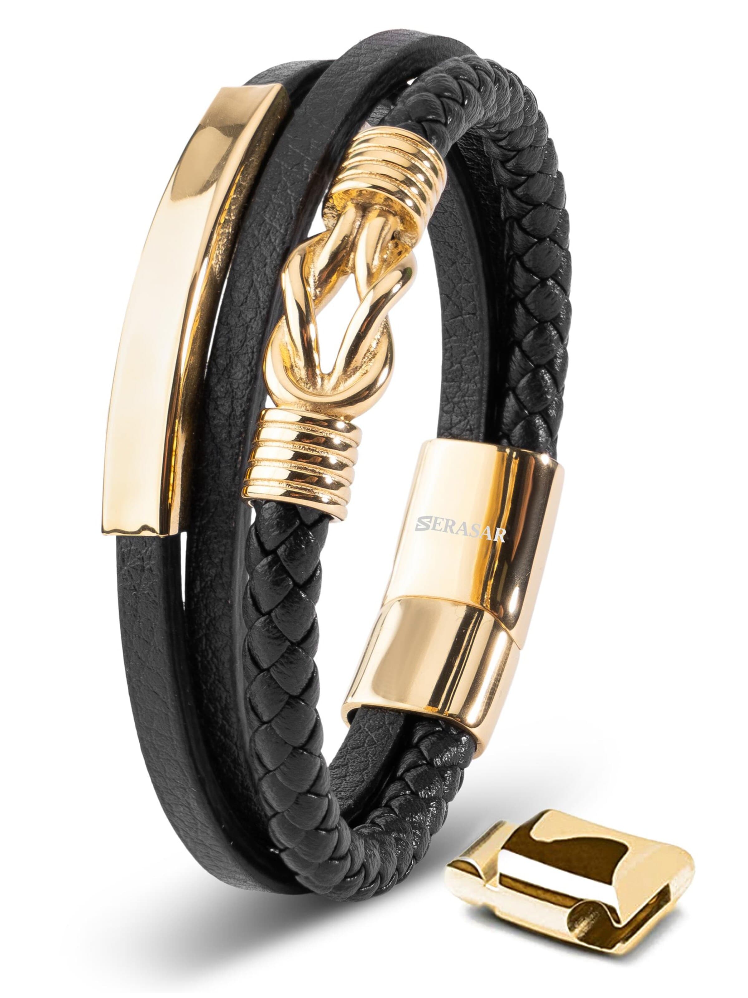 SERASAR Bracelet 'Proud' in Gold: front