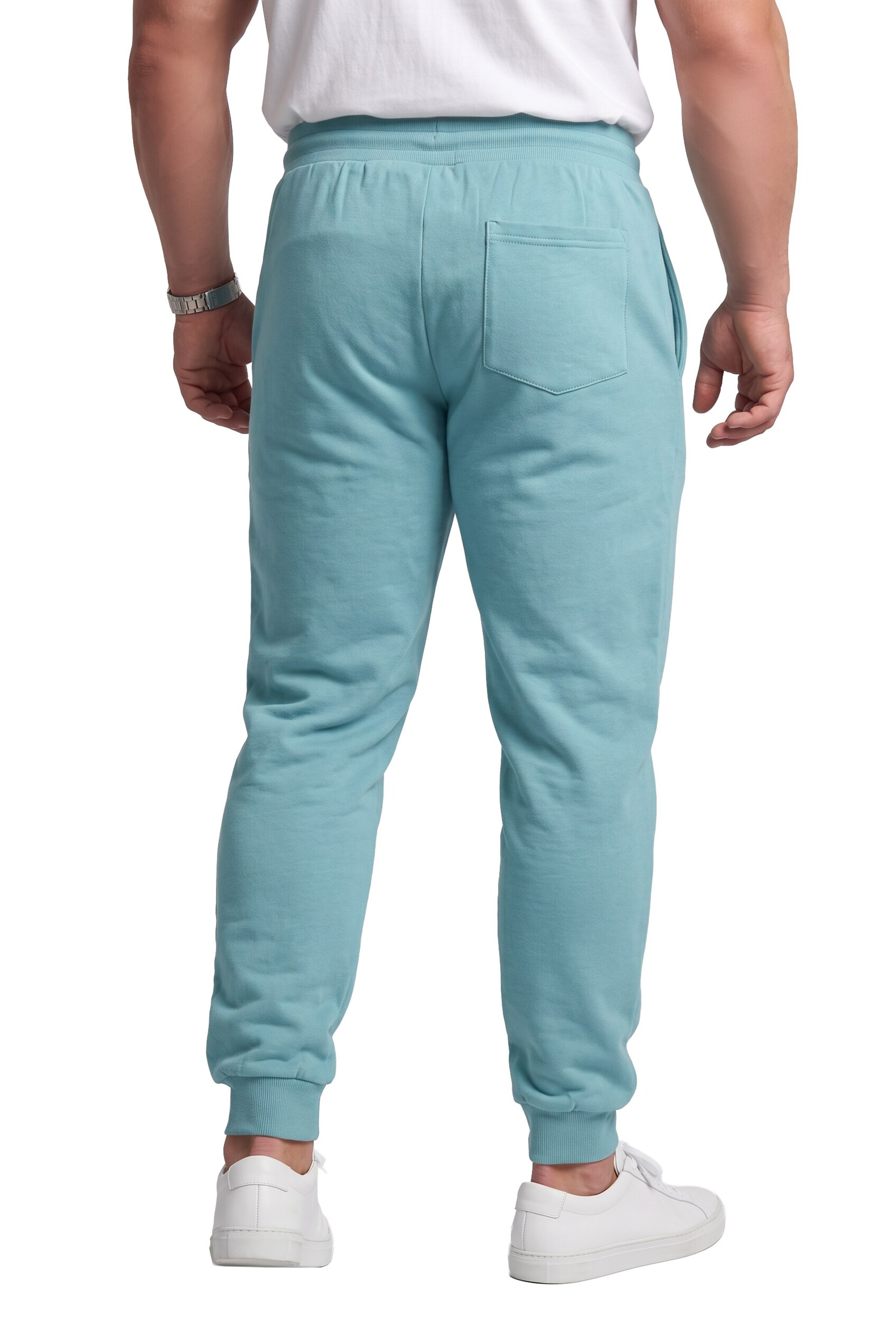 Men Plus Tapered Broek in Blauw