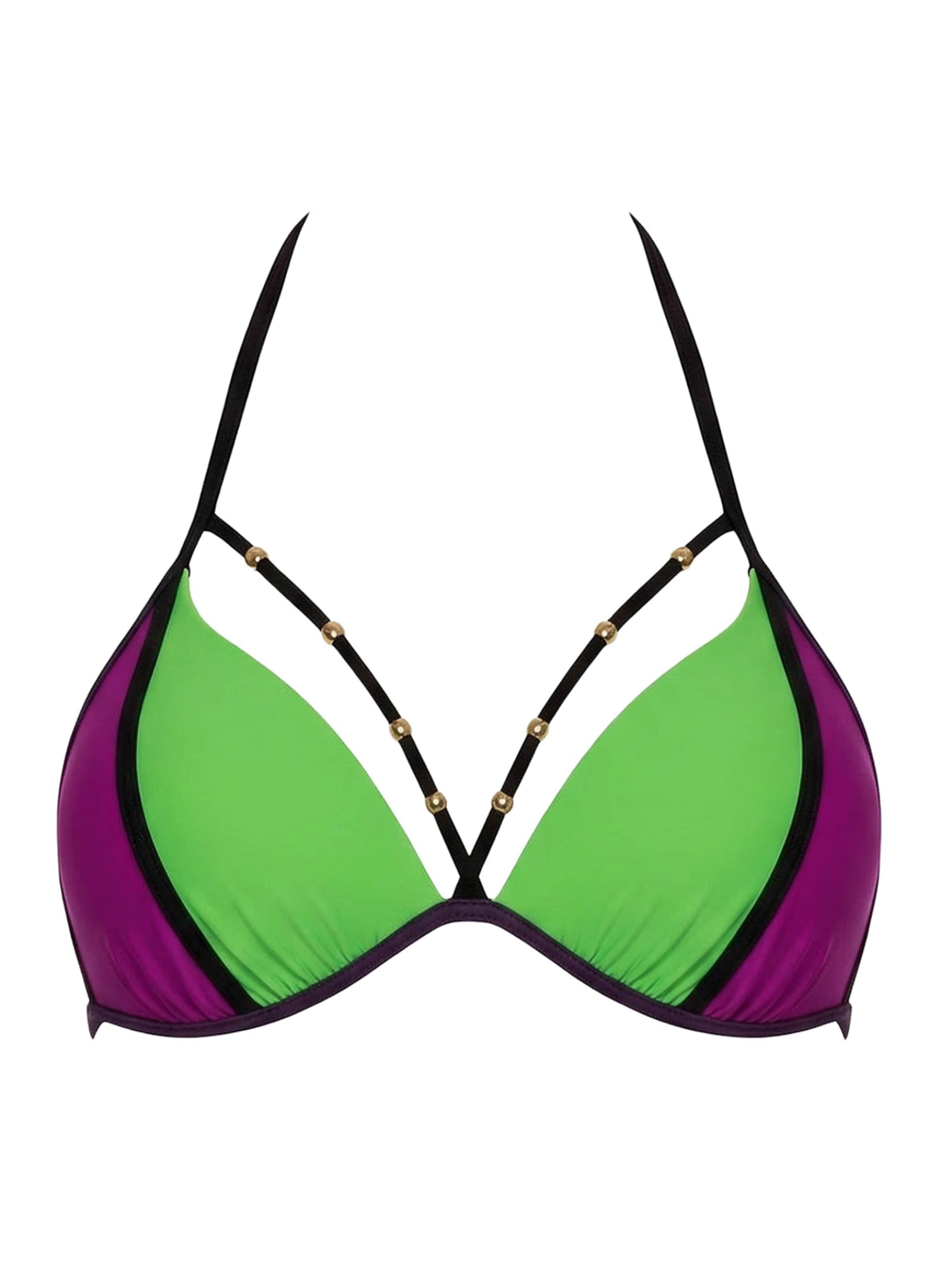 Marko Push-up Góra bikini 'Rose M-818 (6)' w kolorze zielony: przód