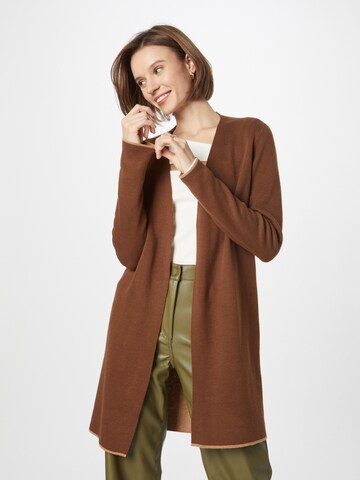 s.Oliver Knit Cardigan in Brown: front