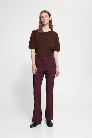 ICHI Flared Broek in Rood