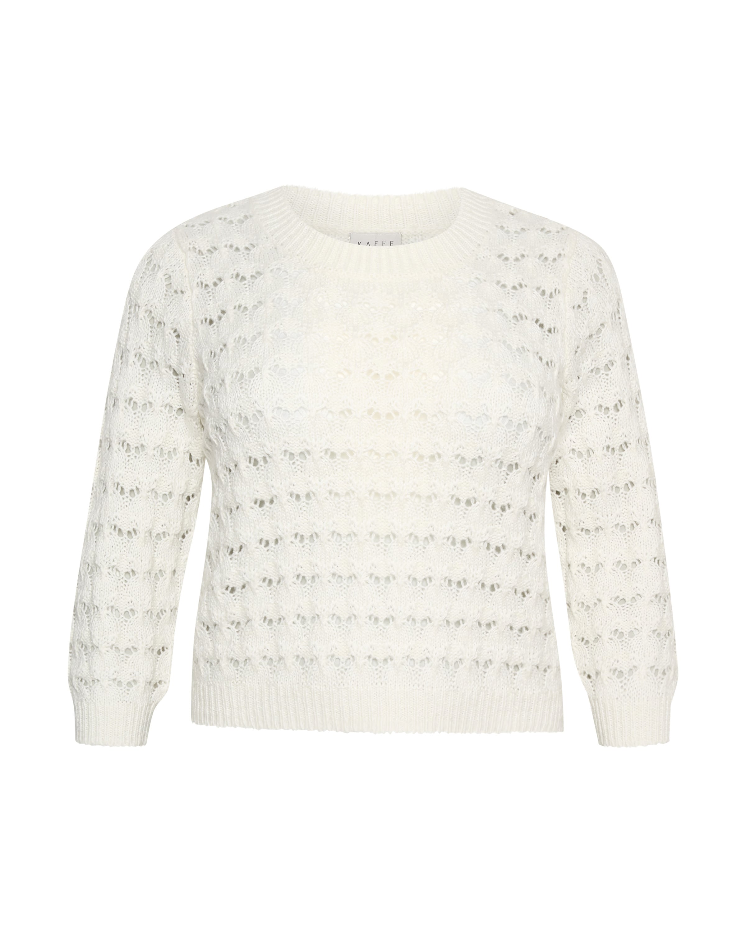 Pull-over 'Helena' KAFFE CURVE en blanc : devant