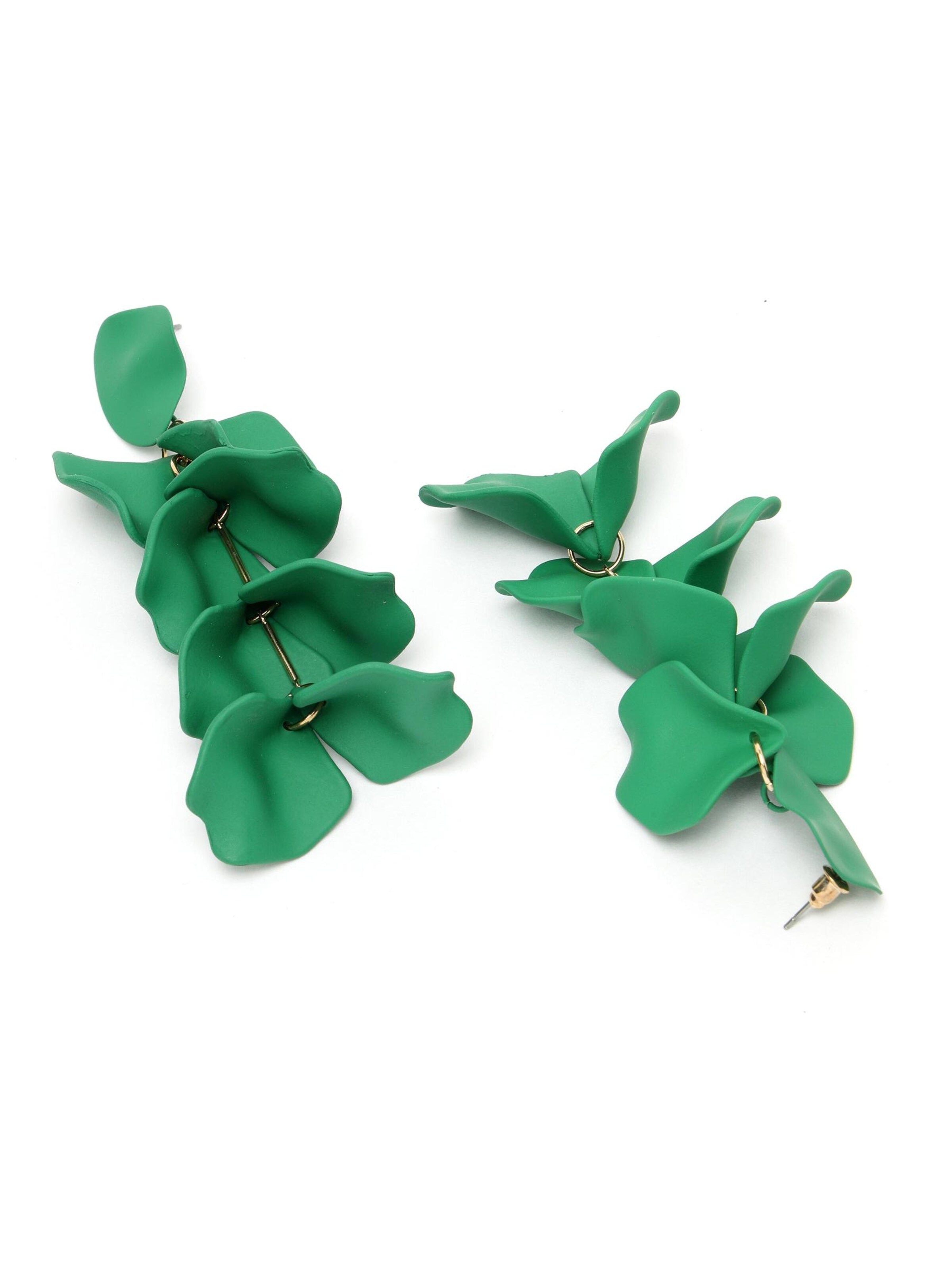 AVANT-GARDE PARIS Earrings 'Sofiaka' in Green