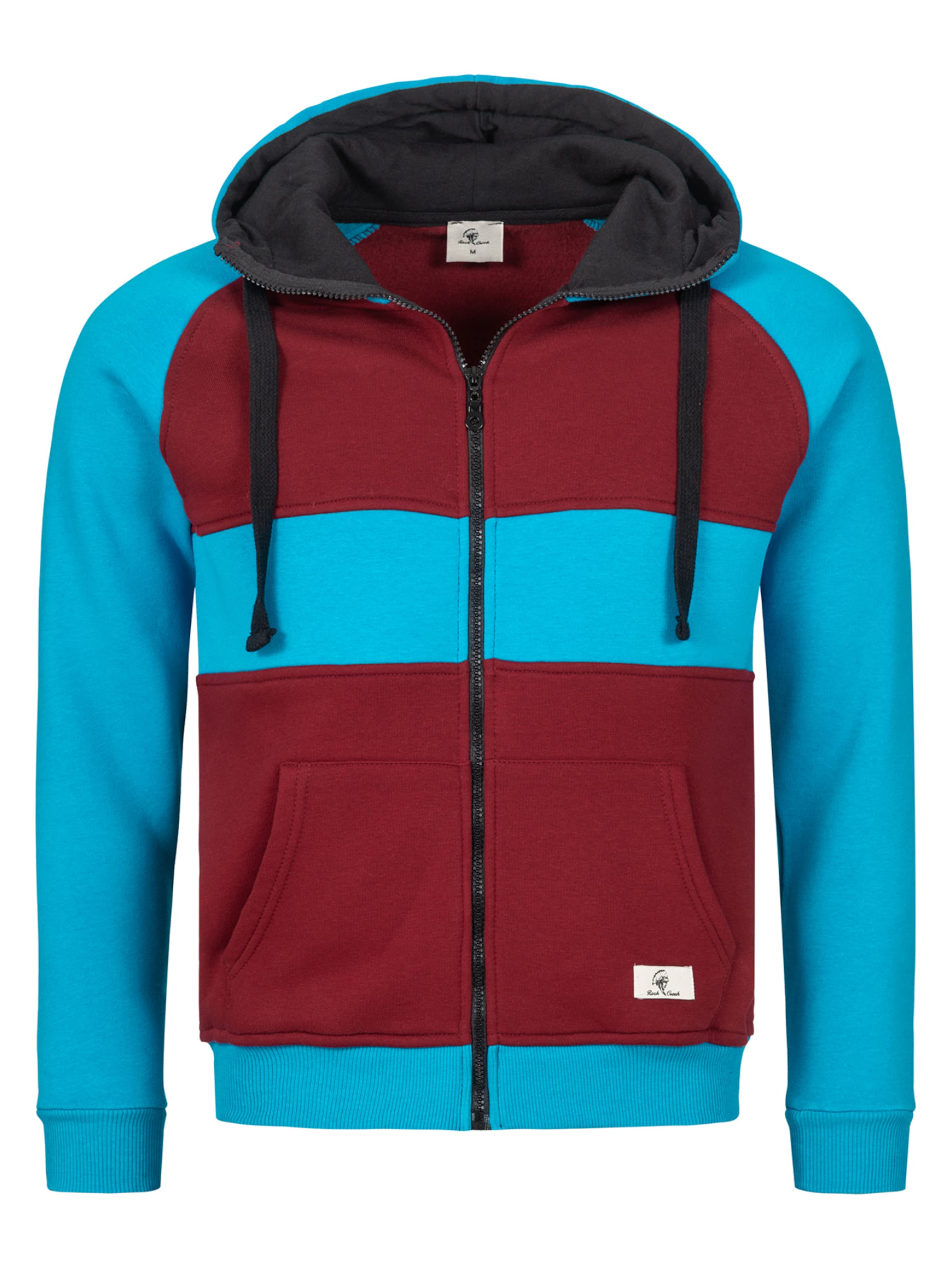 Rock Creek Sweatjacke in Blau: Vorderseite