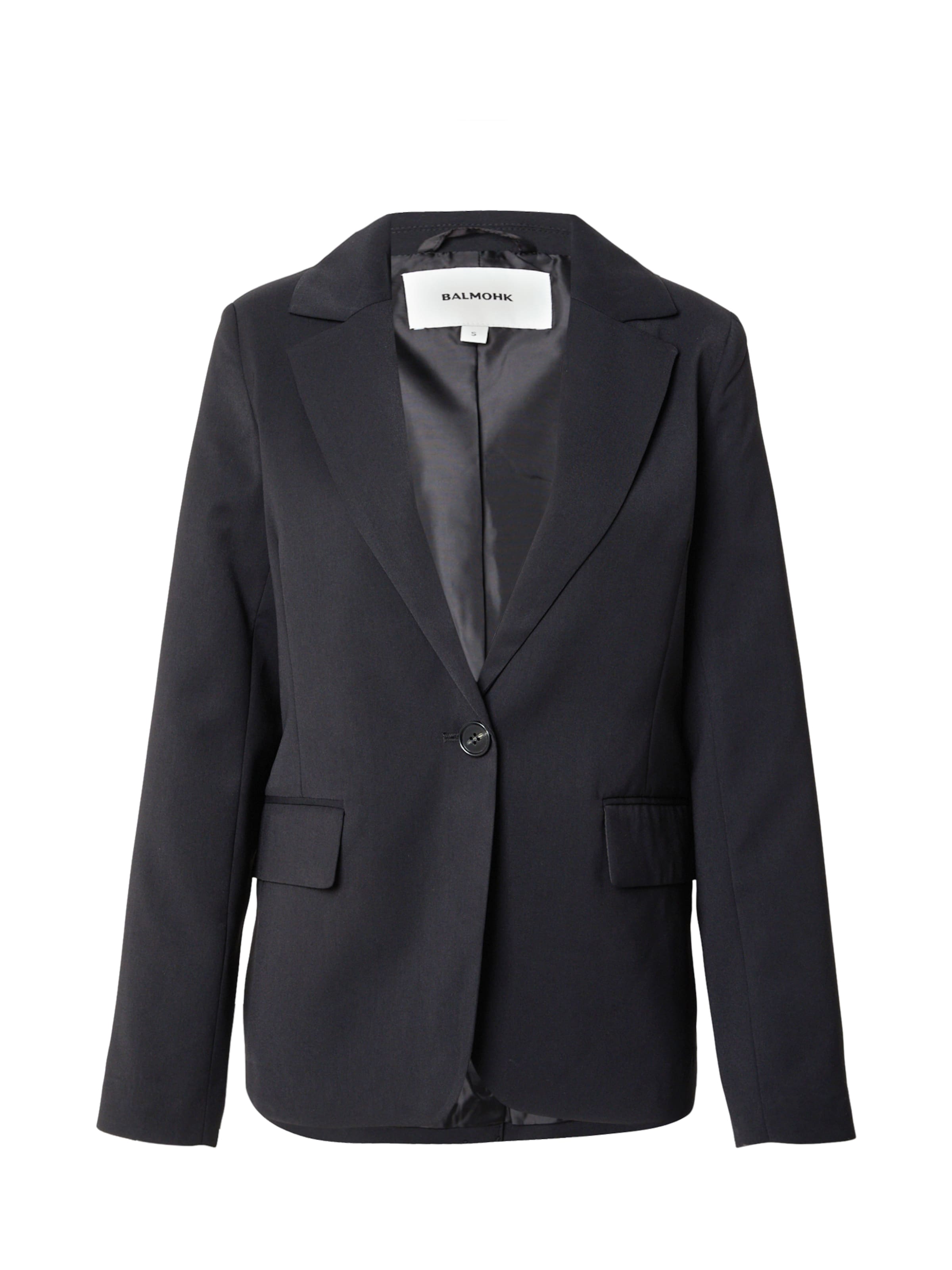 BALMOHK - Blazer en negro: frente