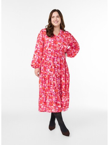 Zizzi Φόρεμα 'Mestea' σε ροζ: μπροστά