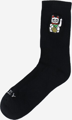 Iriedaily Socks 'ByeBye' in Black: front