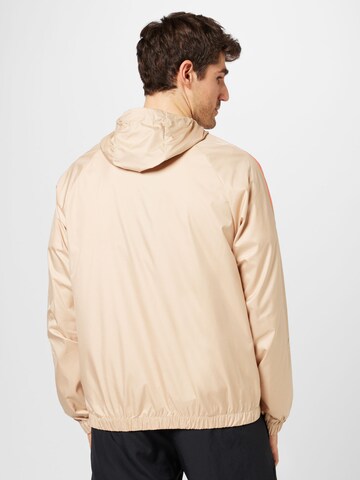 ADIDAS SPORTSWEAR Athletic Jacket 'Bsc 3-Stripes Wind' in Beige