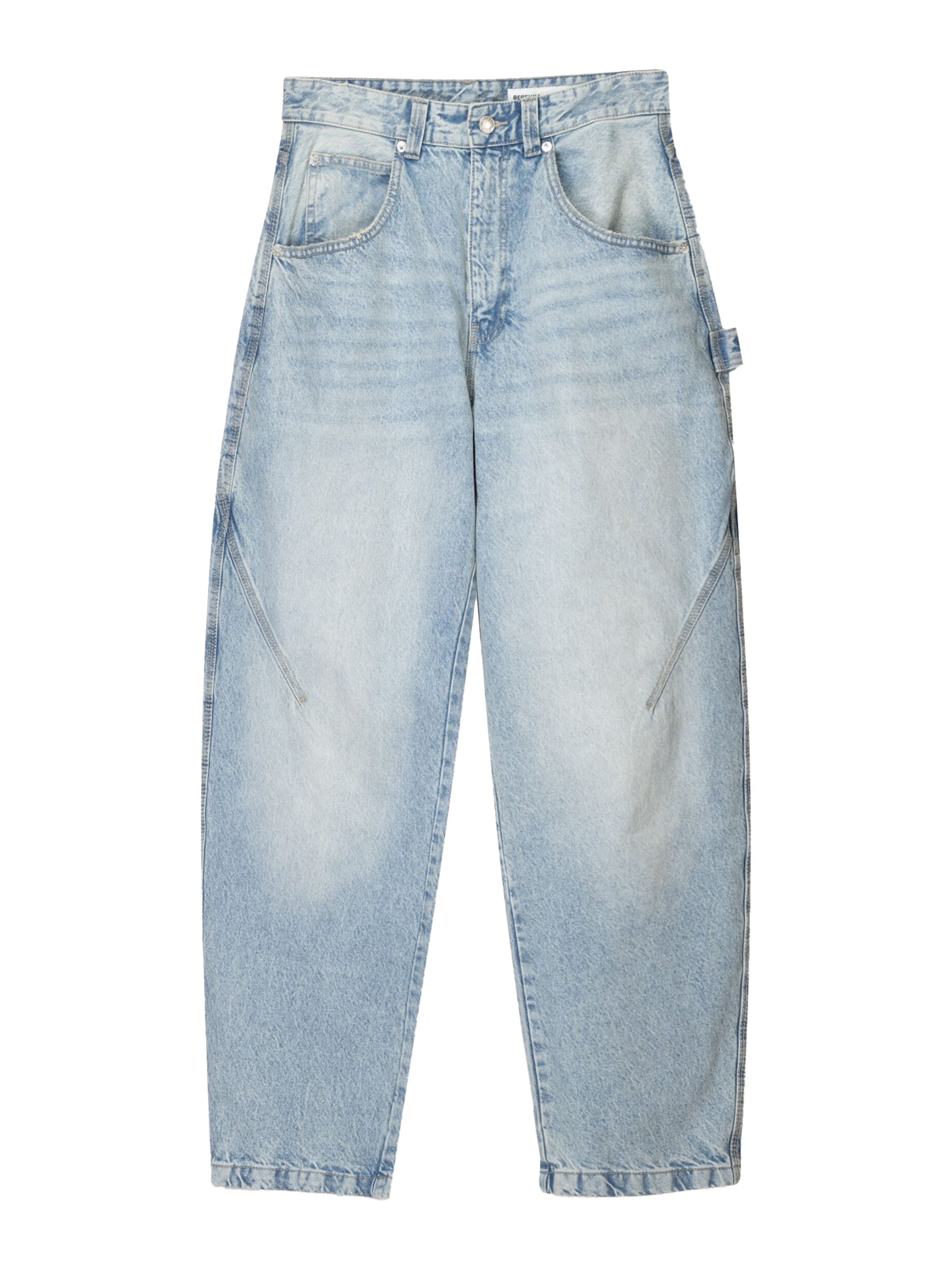 Baggy Jeans di Bershka in blu: frontale