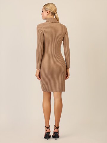 APART Knitted dress in Beige