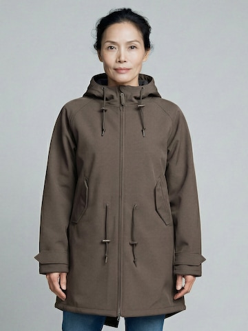 Derbe Performance Jacket 'Island Friese' in Brown: front