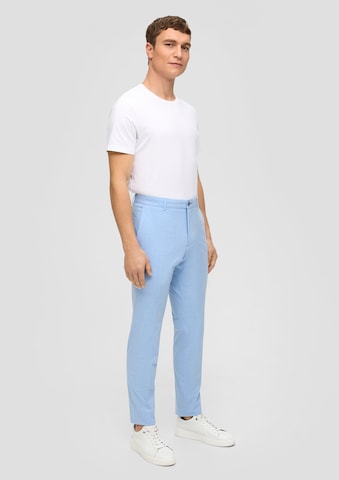 s.Oliver BLACK LABEL Slim fit Pants 'Pure' in Blue: front