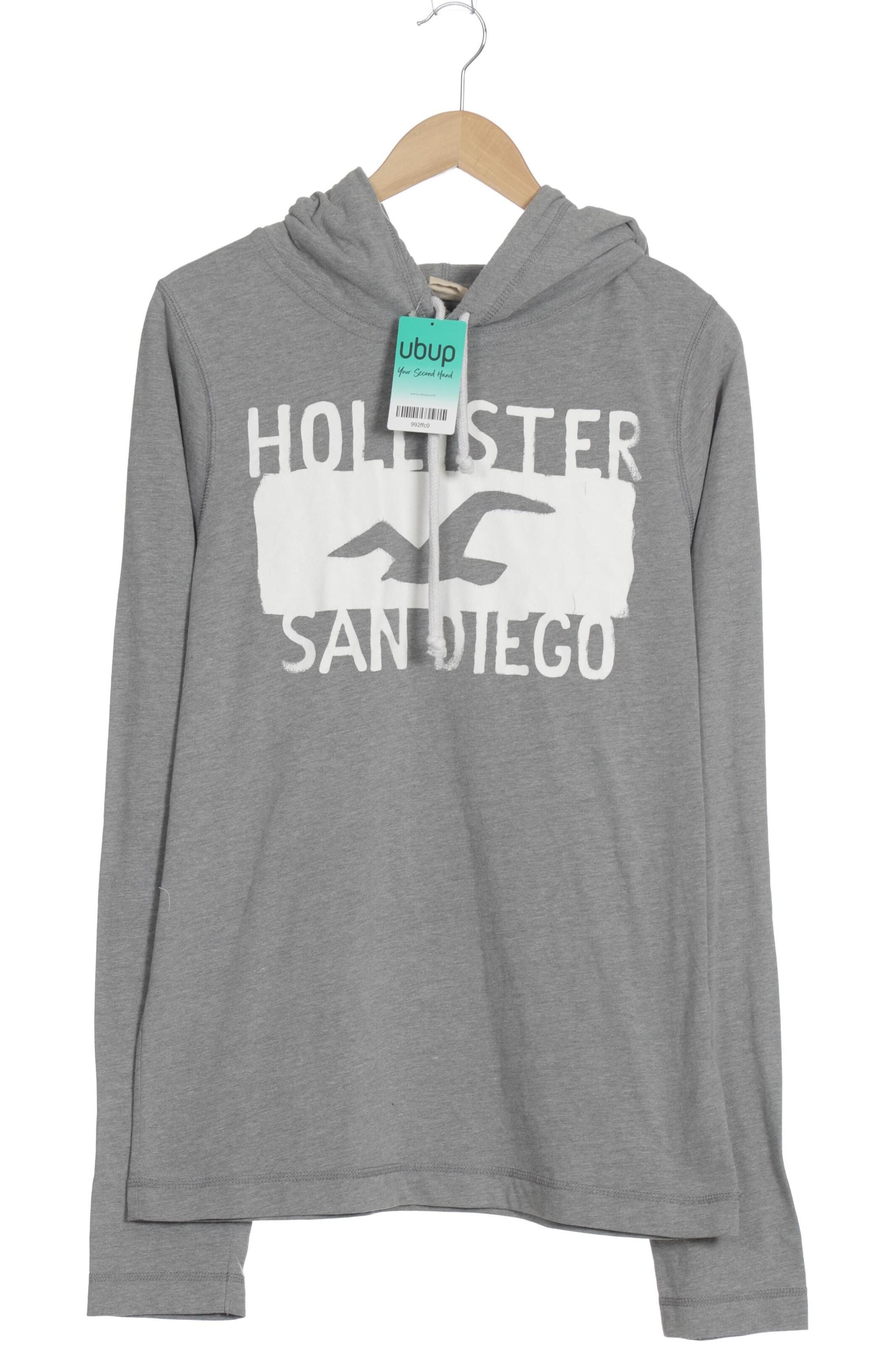 HOLLISTER Sweatshirt & Zip-Up Hoodie in XL in Grey: front