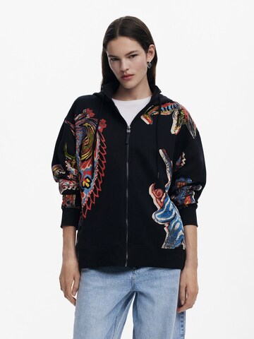 Desigual Ζακέτα φούτερ σε μαύρο: μπροστά