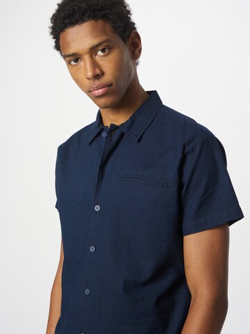 INDICODE JEANS Regular fit Button Up Shirt in Blue