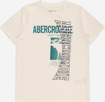 T-Shirt Abercrombie & Fitch en blanc : devant