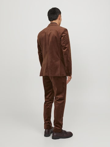 Coupe slim Veste de costume JACK & JONES en marron