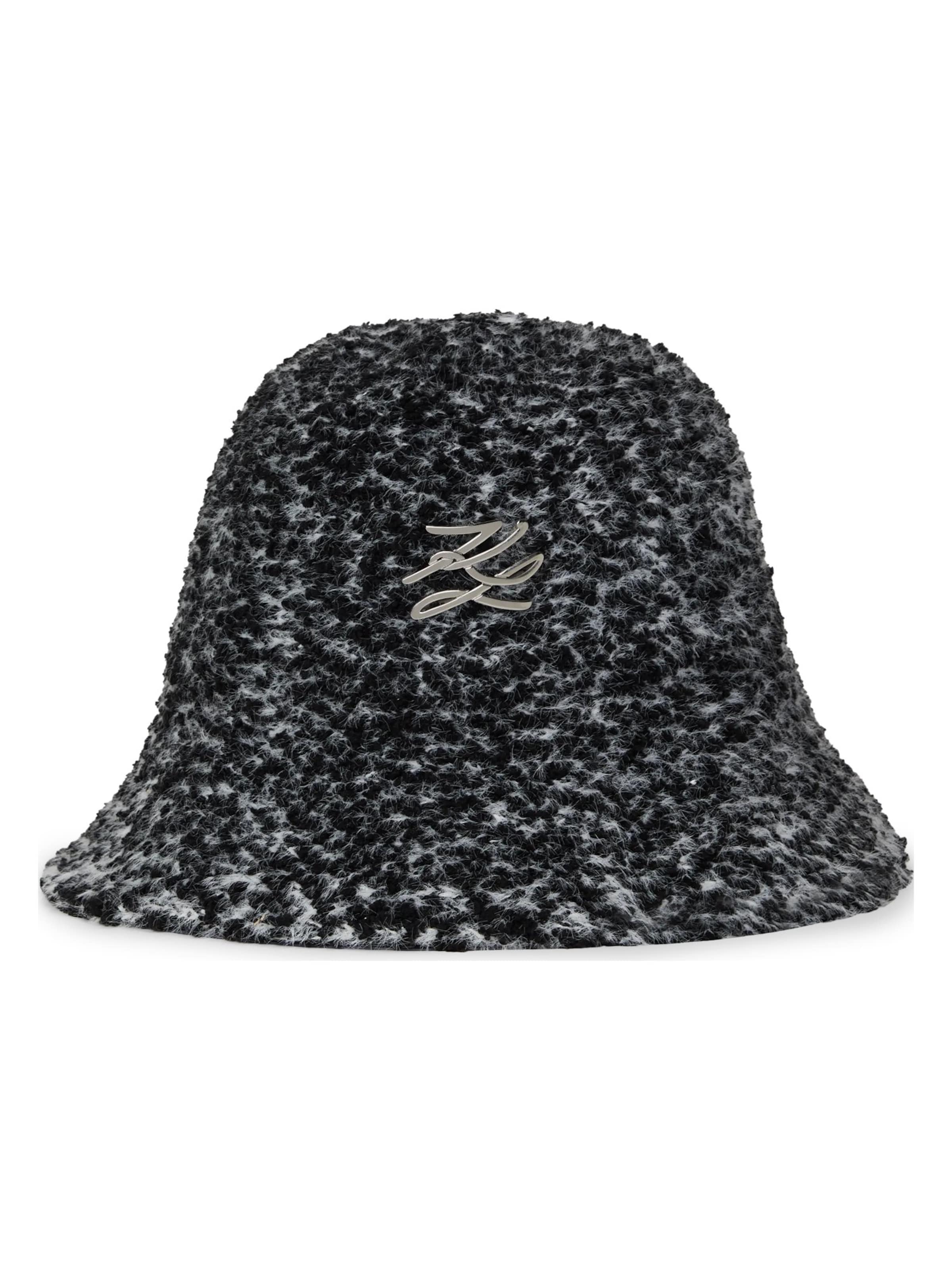 Karl Lagerfeld Шляпа 'K/Autograph' в Черный: спереди