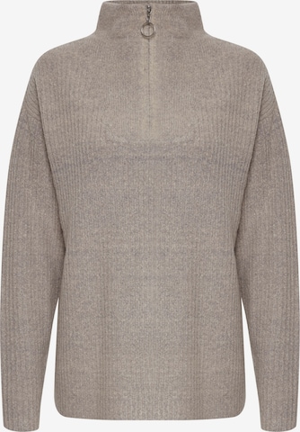 b.young Sweater 'Nora' in Grey: front