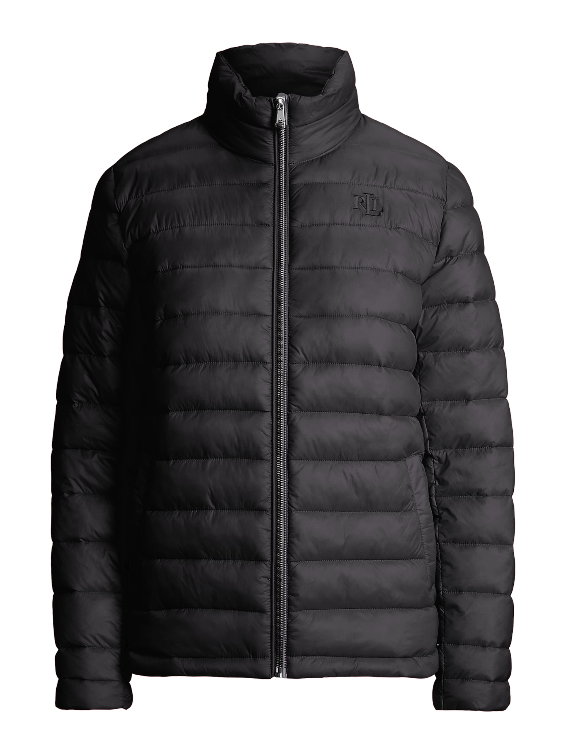 Lauren Ralph Lauren Φθινοπωρινό και ανοιξιάτικο μπουφάν σε μαύρο: μπροστά