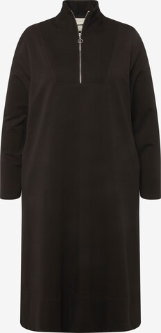 Robe Ulla Popken en noir : devant