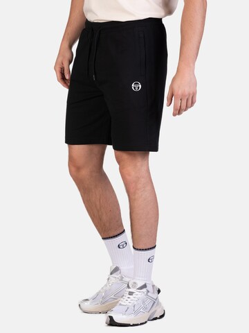 Sergio Tacchini Regular Workout Pants ' ABBEY ' in Black: front