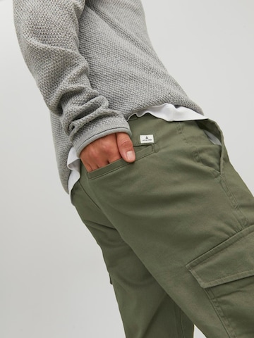 JACK & JONESSlimfit Cargo hlače 'JJIMarco JJJoe' - zelena boja
