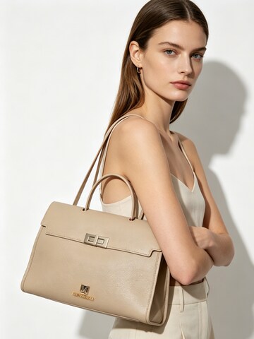 Borsa a mano 'Borsa a Mano Patty Small Bruno Magli Eco-Leather Chiusura Girello' di Bruno Magli in grigio