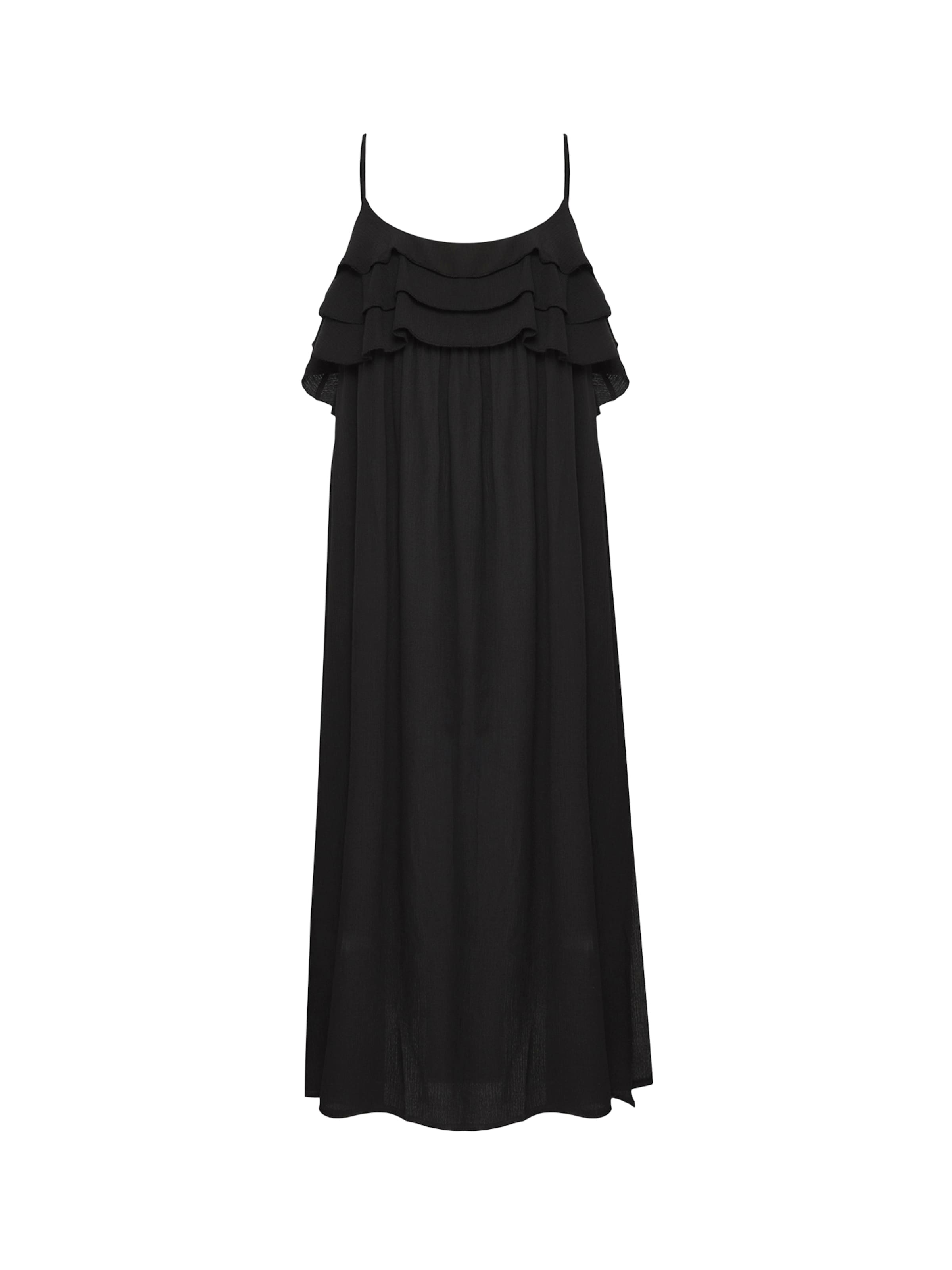 Trendyol - Vestido de verano en negro: frente
