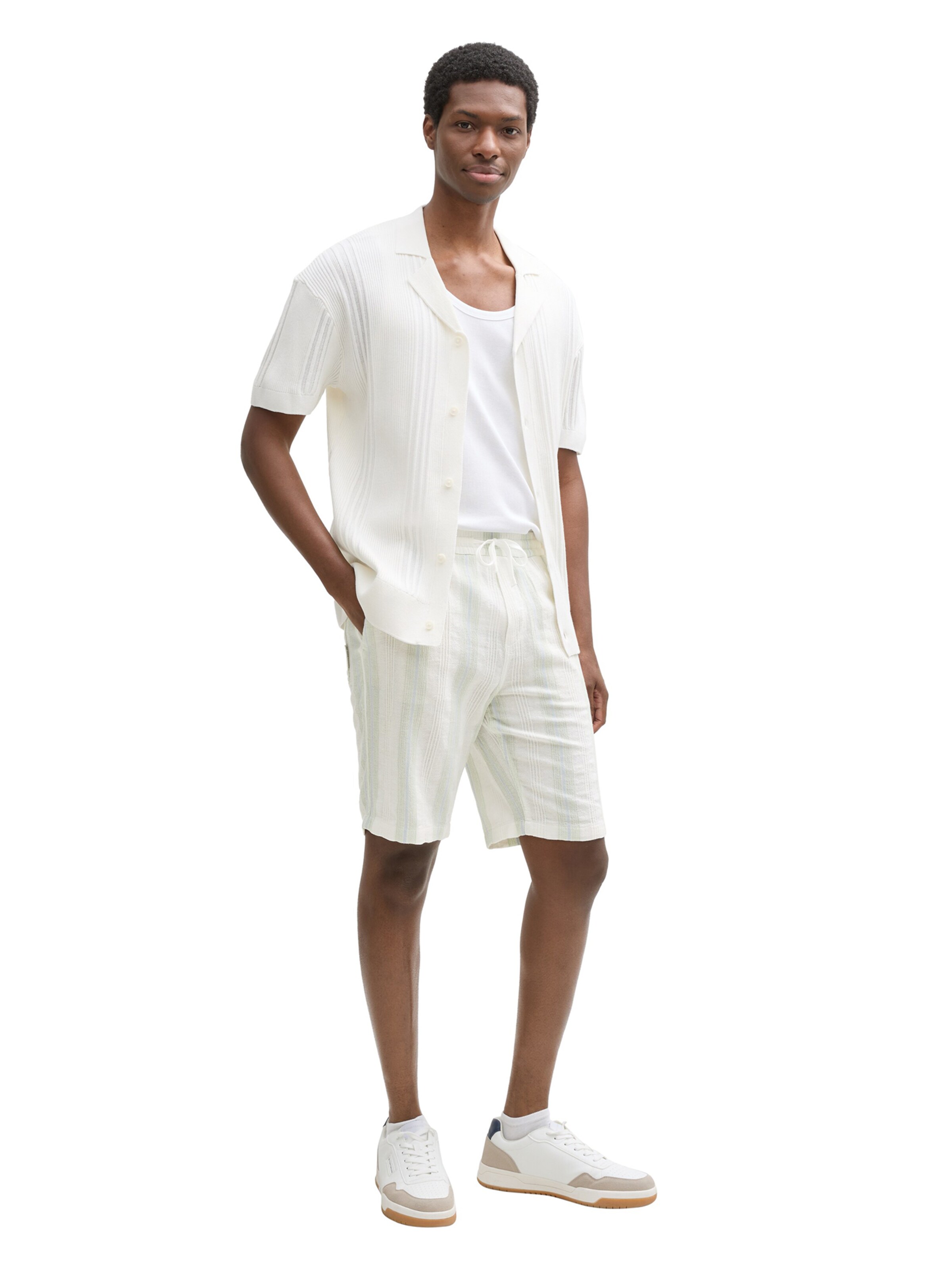 TOM TAILOR DENIM Regular Broek in Grijs