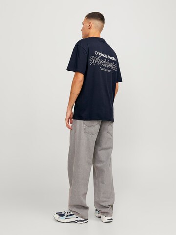 T-Shirt 'Vesterbro' JACK & JONES en bleu