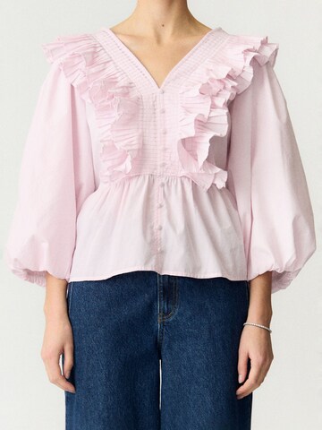 YAS Blouse 'YASRuna' in Roze