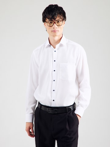 Regular fit Camicia di OLYMP in bianco: frontale