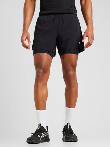 Regular Pantaloni sport de la Champion Authentic Athletic Apparel pe negru: față