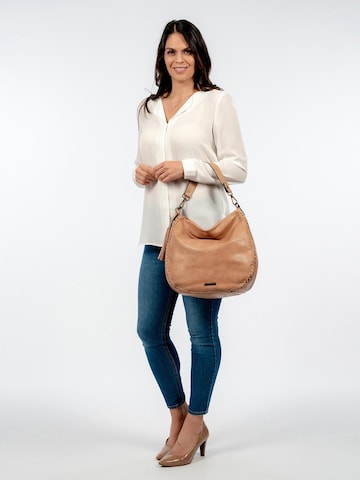 TAMARIS Schoudertas 'Janne' in Beige: voorkant