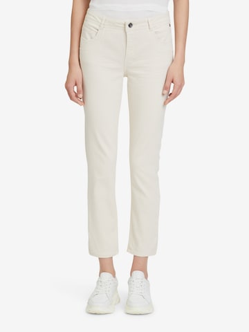 Coupe slim Pantalon Betty & Co en beige : devant