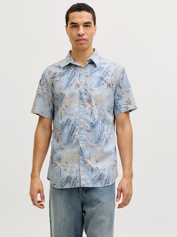JACK & JONES - Ajuste regular Camisa 'JJHonolulu' en azul: frente