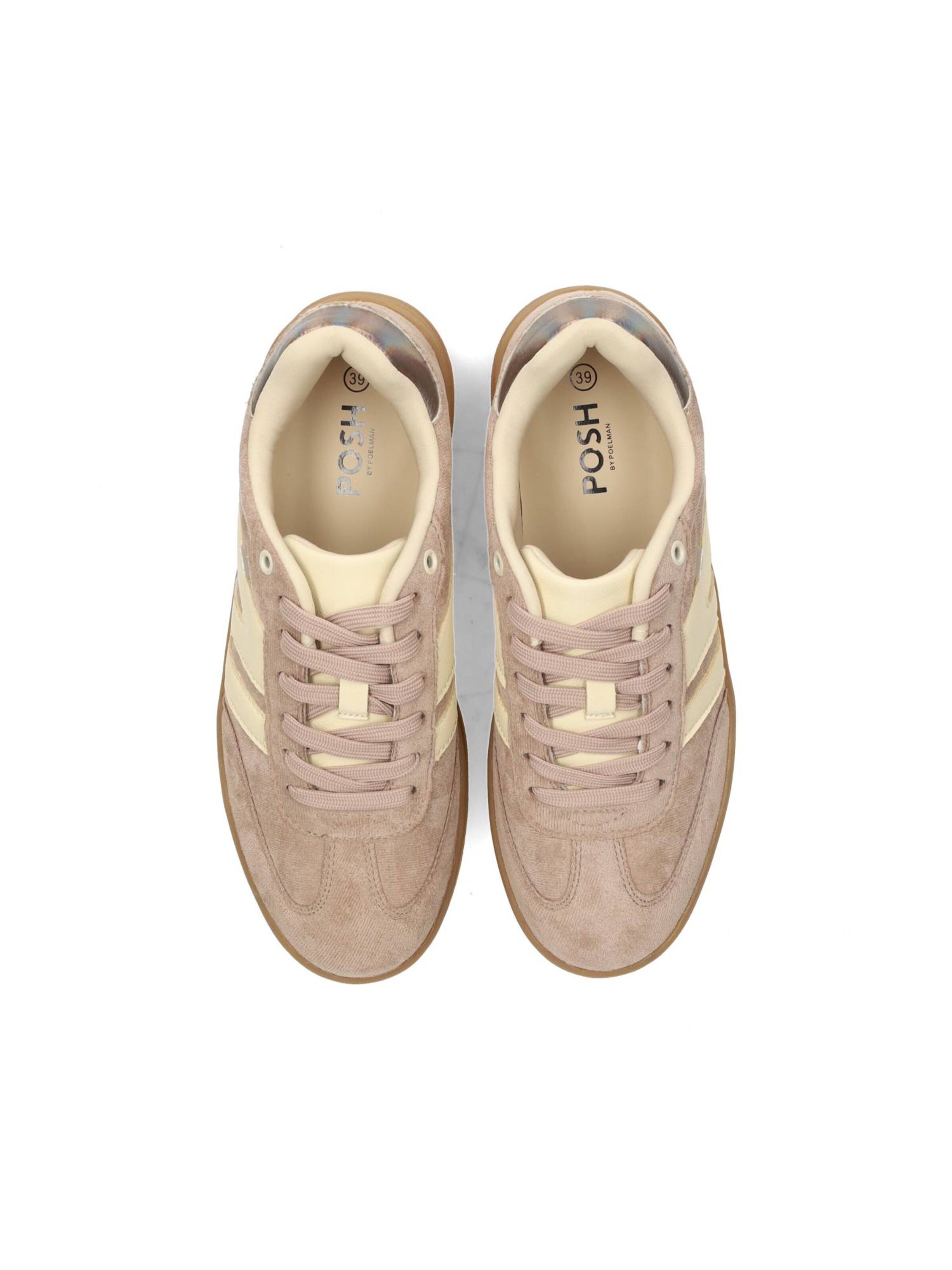 Baskets basses 'NOË' POSH by Poelman en beige