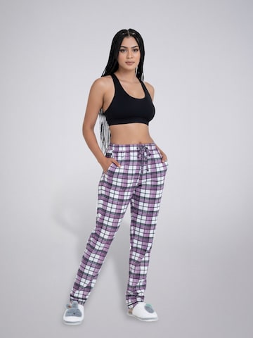 LEAFLETIC - Pantalón de pijama en lila: frente