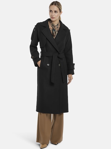 Nicowa Between-seasons coat ' PAWONA' in Black: front