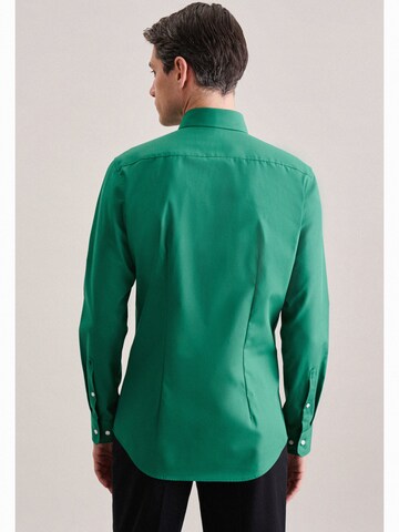 Coupe slim Chemise business ' X-Slim ' SEIDENSTICKER en vert