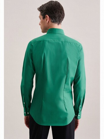 SEIDENSTICKER Slim fit Business Shirt ' X-Slim ' in Green