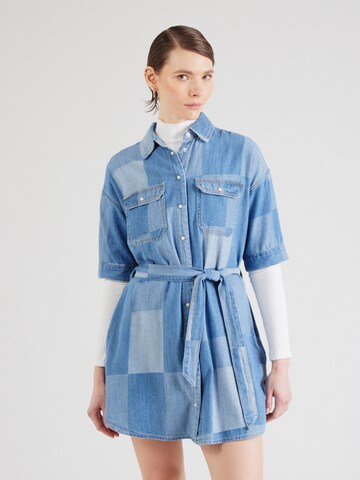 OBJECT Shirt dress 'OBJFrancey' in Blue: front