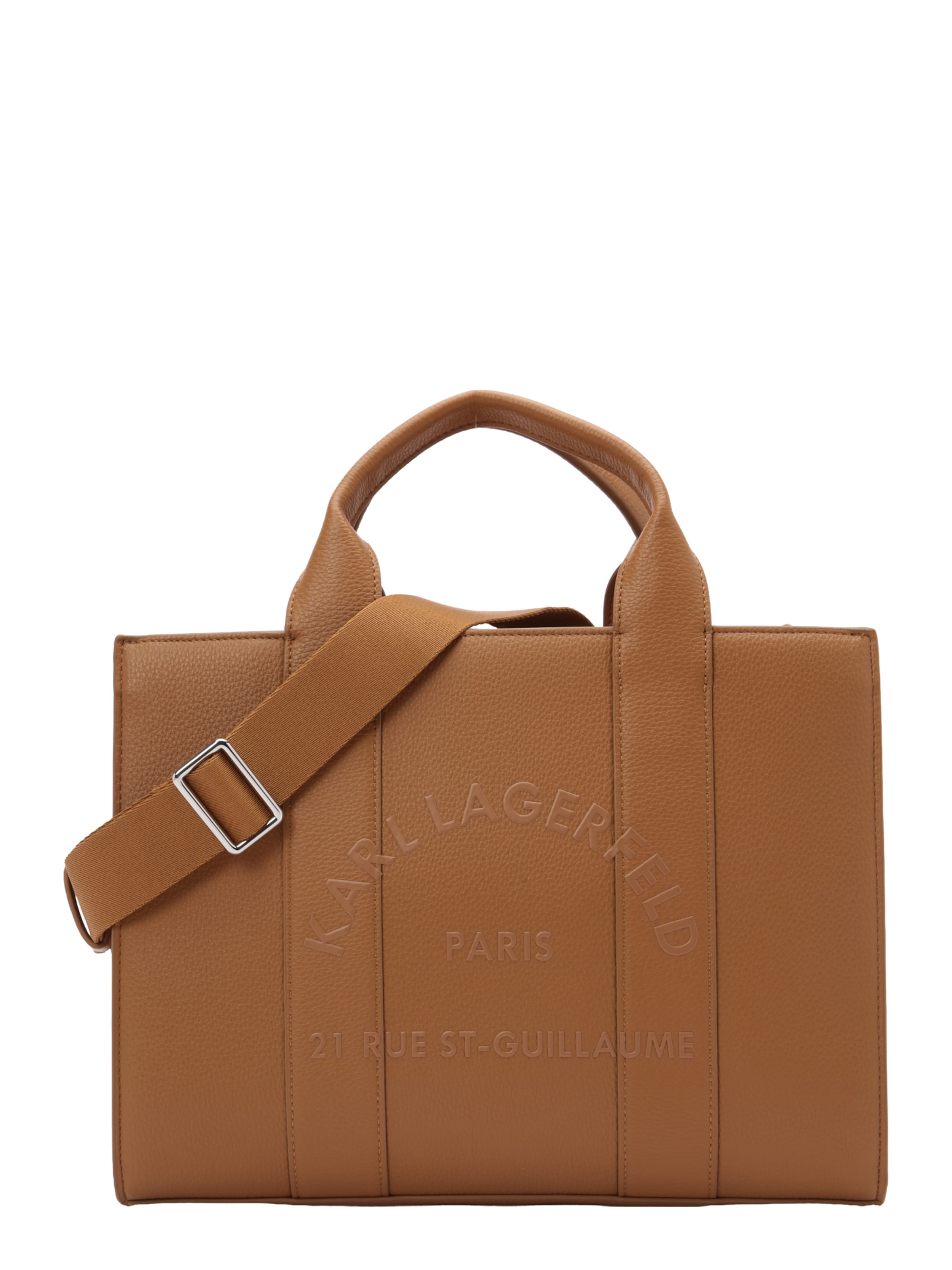 Karl Lagerfeld - Bolso de mano en marrón: frente