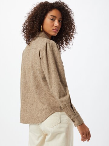 Gina Tricot Bluse 'Camille' in Braun