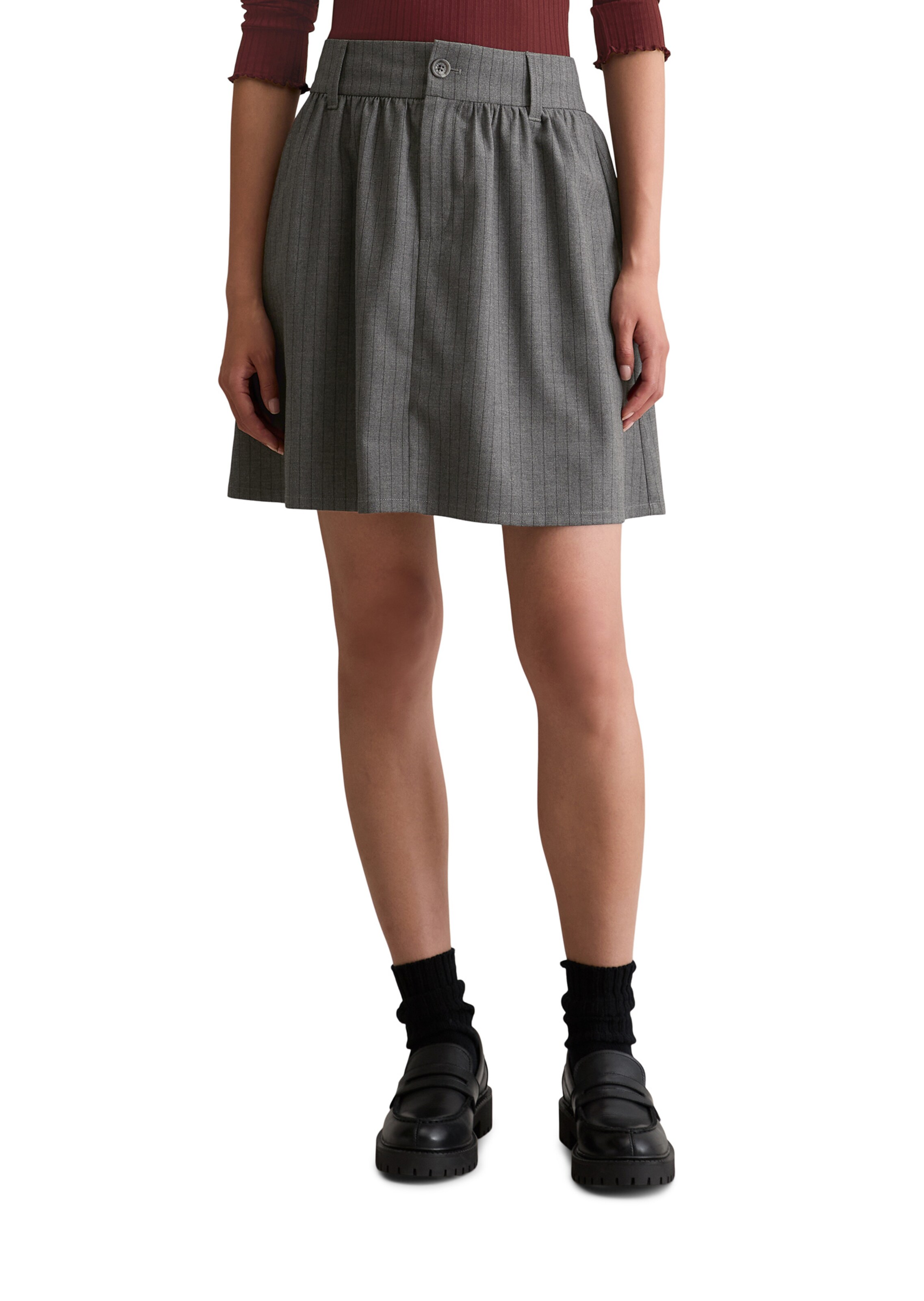 Jupe Marc O'Polo DENIM en gris : devant