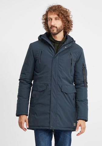 !Solid Winterparka 'Maver' in Blauw: voorkant