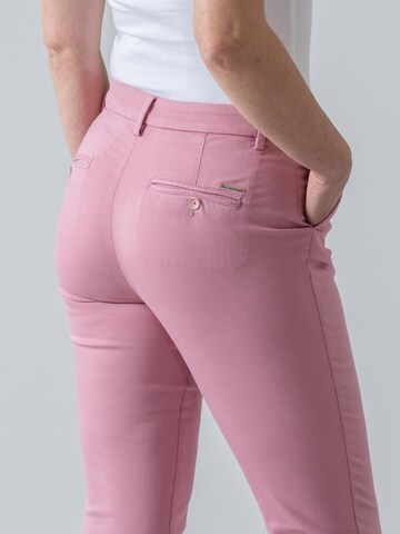 W. Wegener Slim fit Chino Pants 'Chiva 7500' in Pink